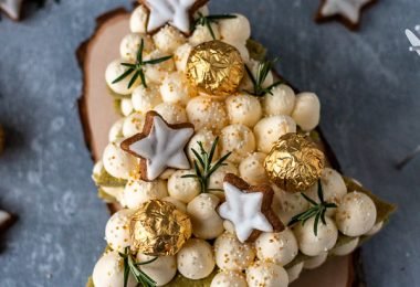 christmas tree cake au thé matcha et citron vert