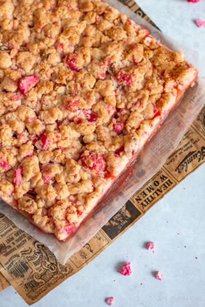 crumble pommes pralines roses
