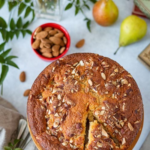 Moelleux poires amandes