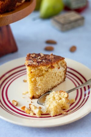 Moelleux poires amandes et tonka