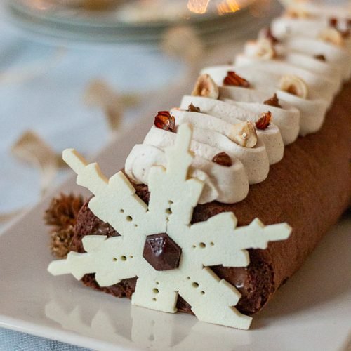 bûche chocolat praliné