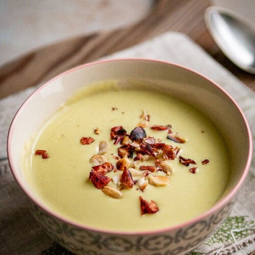 Velouté de poireaux au curry