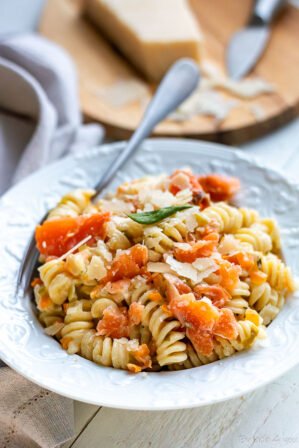 Pâtes au saumon fumé