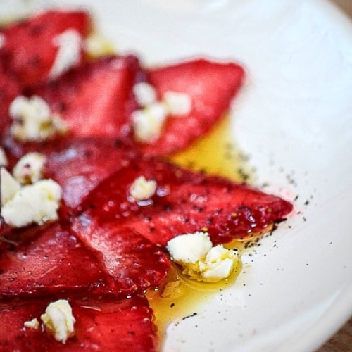 Carpaccio de fraises