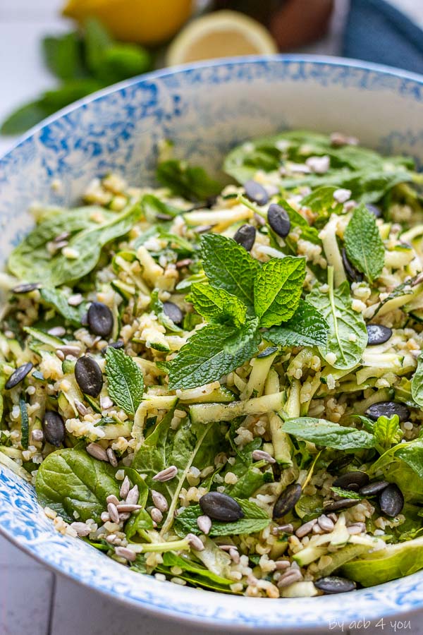 L’attribut alt de cette image est vide, son nom de fichier est salade-courgettes-pousses-crues-epinard.jpg.