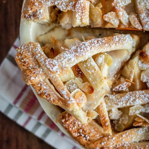 tarte à la poire et épices