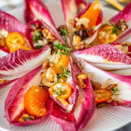 salade d'endives rouges aux agrumes
