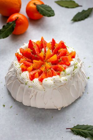 Pavlova facile aux agrumes