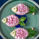 Tartines aux radis et fromage fouetté pour le 1er avril