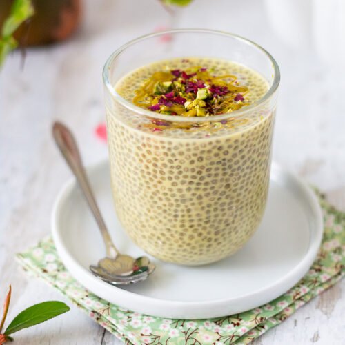 chia pudding pistache