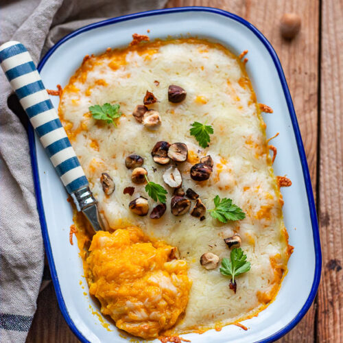 gratin de potimarron au poisson
