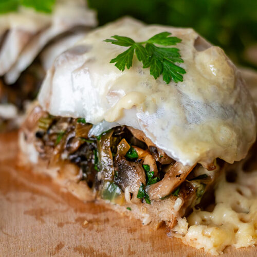 tartines champignons poisson