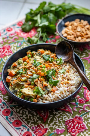 petits pois carotte coco curry