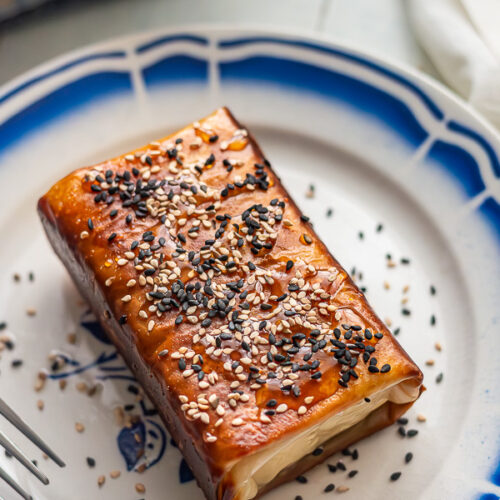 feuilleté de féta au miel