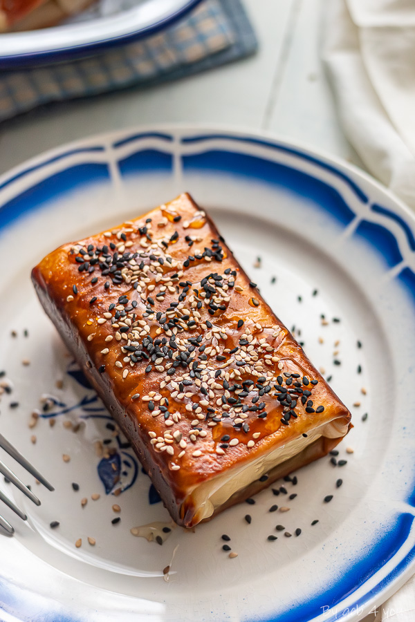 feuilleté de féta au miel